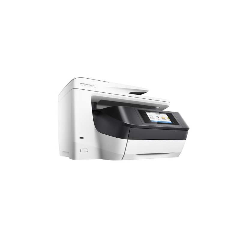 HP OfficeJet Pro Stampante All-in-One 8730, Stampa, copia, scansione, fax, ADF da 50 fogli, stampa da porta USB frontale, scansi