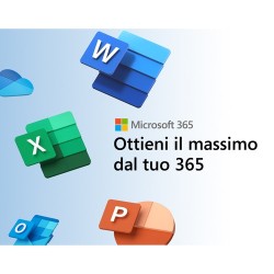 Microsoft 365 Personal - 1 persona - Per PC/Mac/tablet/cellulari - Abbonamento di 12 mesi MICROSOFT - 1