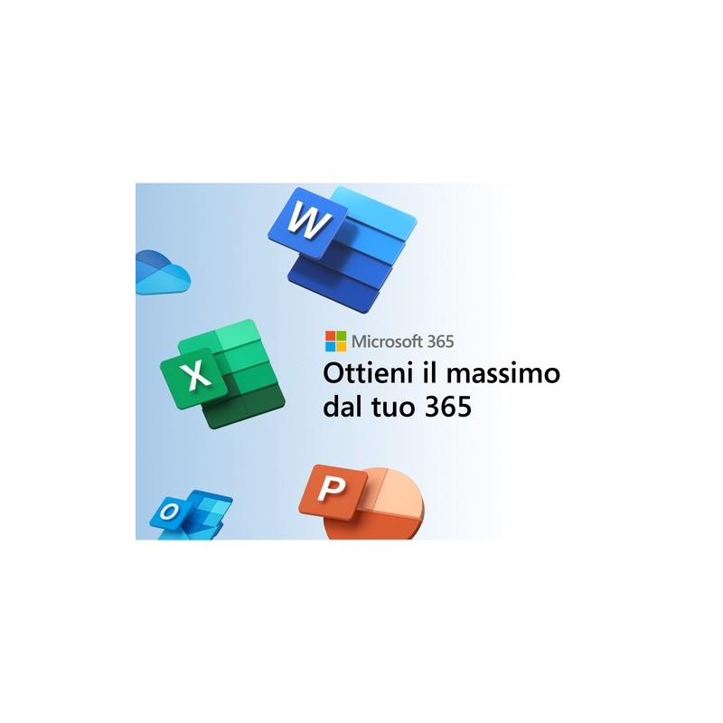 Microsoft 365 Personal - 1 persona - Per PC/Mac/tablet/cellulari - Abbonamento di 12 mesi MICROSOFT - 1