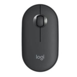 Logitech Pebble, mouse wireless con Bluetooth o ricevitore da 2,4 GHz, mouse per computer con clic silenzioso per laptop, notebo