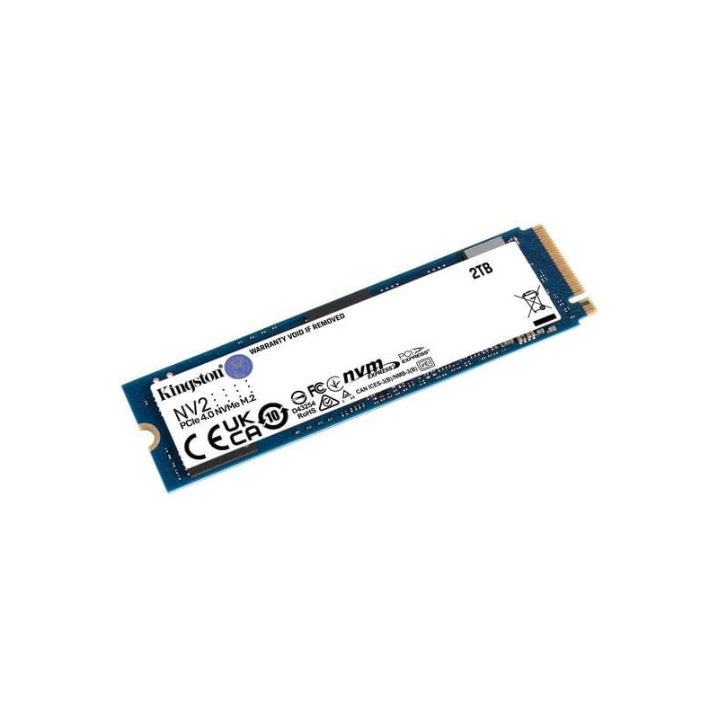 KINGSTON SSD 2TB NV2 NVMe PCIe 4.0 M.2 Read/Write 3500/2800 Mbps KINGSTON - 1