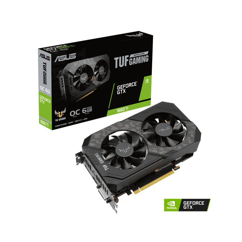 ASUS TUF Gaming TUF-GTX1660TI-T6G-EVO-GAMING NVIDIA GeForce GTX 1660 Ti 6 GB GDDR6 ASUS - 1